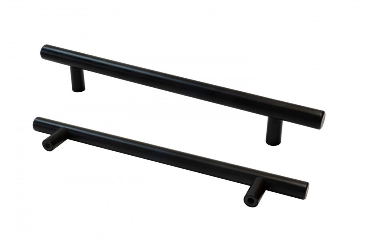 Mâner cilindric model FI 12, 256mm, Negru Mat - imagine 3